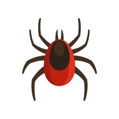 Infection mite icon. Flat illustration of infection mite vector icon for web design