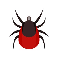 Allergy mite icon. Flat illustration of allergy mite vector icon for web design