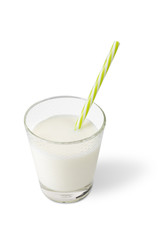 Kefir drink isolated on a white background