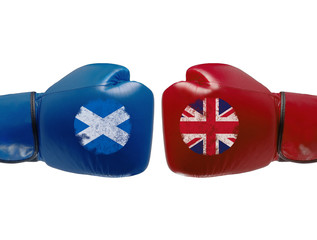 Boxing gloves symbolising conflict strugles or simply rivalries between countries or states, sports...