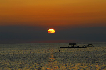 Ball of Fire at Sunset on Big Island