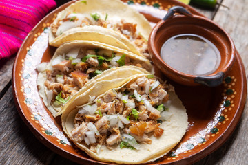 Mexican pork tacos also called 