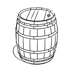 barrel contour vector illustration contour