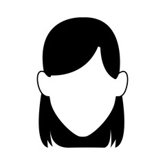 avatar woman face icon