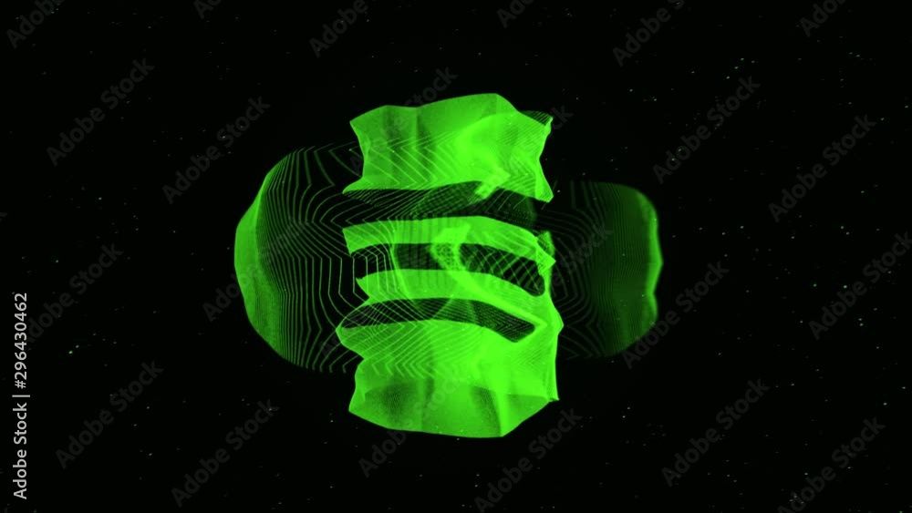 Poster black wi-fi icon inside the green circle isolated on black background, internet and connection conce