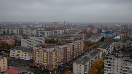 aerial view of the city