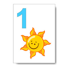 Mathematics cards for children play