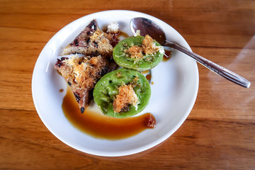 Laklak and Lukis Traditional Balinese meal 