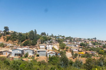 Obraz premium View on Cityscape of historical city Valparaiso, Chile.