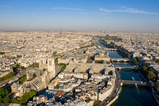 Fototapeta Notre Dame Cathedral after the fire, Paris