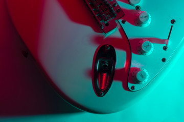 guitarra luz verde 
