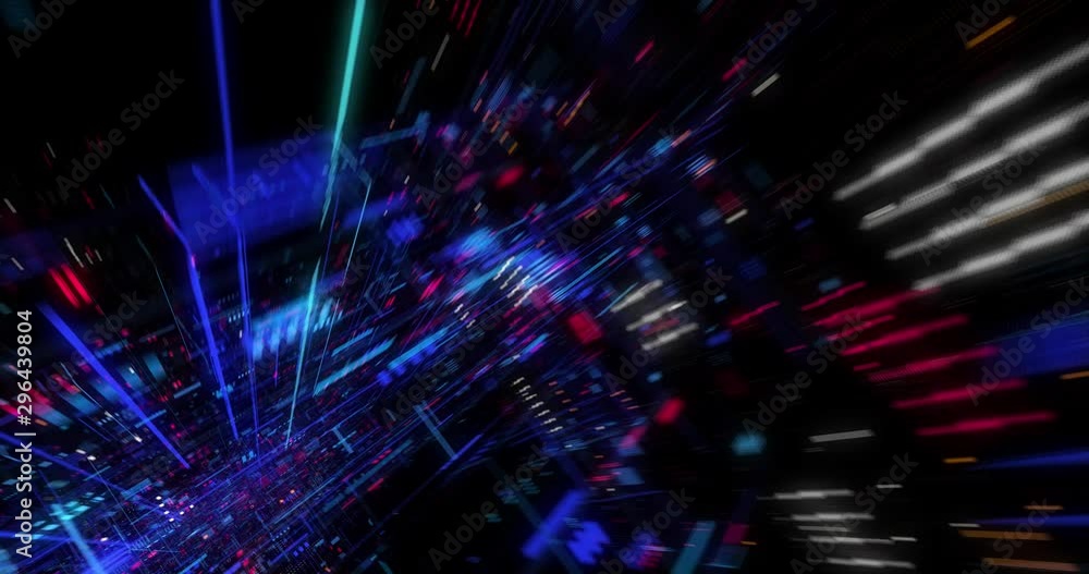 Poster abstract hologram 3d big data digital city with futuristic matrix. digital buildings with a binary c