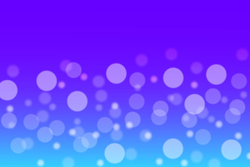blurred light bokeh round pattern in charming blue and purple background