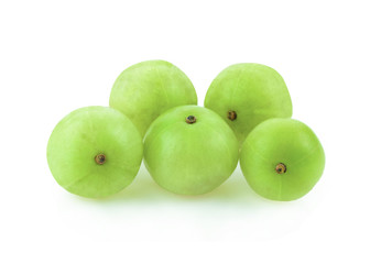 Indian gooseberry   isolated on white background