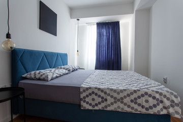bedroom in a modern apartment
