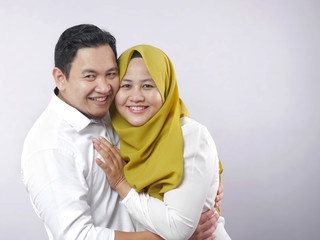 Happy Asian Muslim Couple