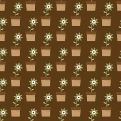 Flower seamless pattern vector design