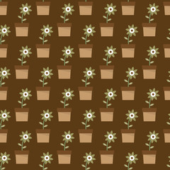 Flower seamless pattern vector design