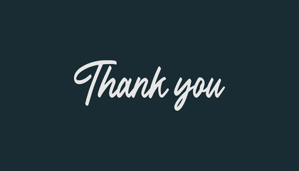 Thank you text sign