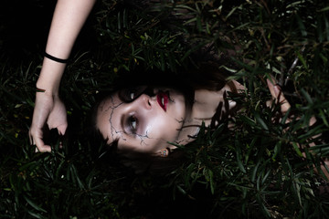 female halloween makeup