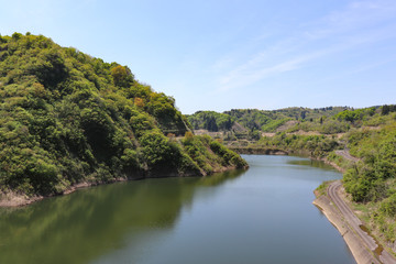 Fototapeta na wymiar 折中湖（新潟県魚沼市）