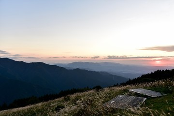 sunset on the coast of baltic sea