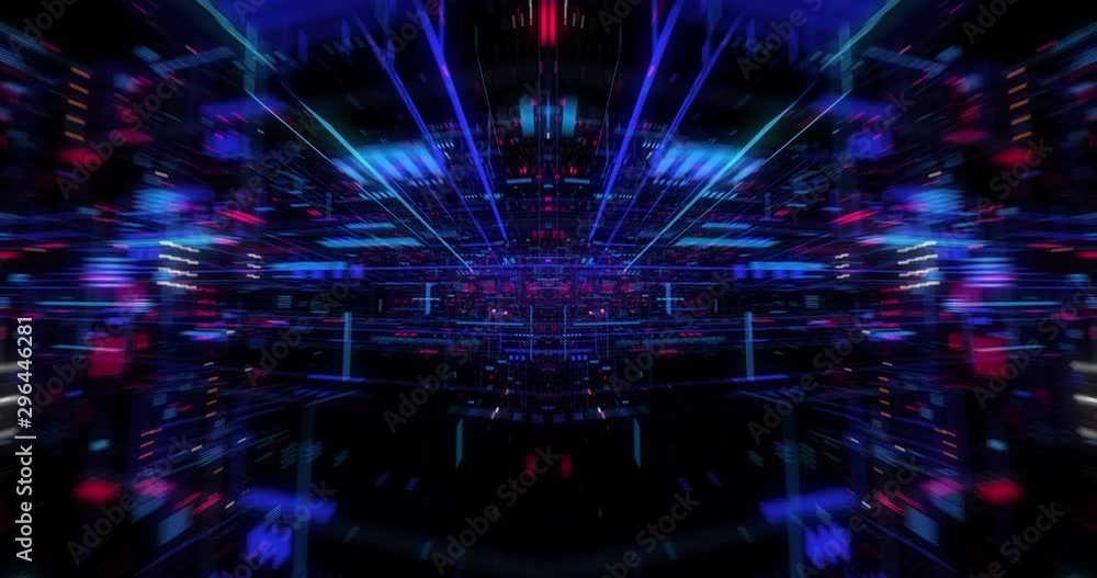 Poster abstract hologram 3d big data digital city with futuristic matrix. digital buildings with a binary c
