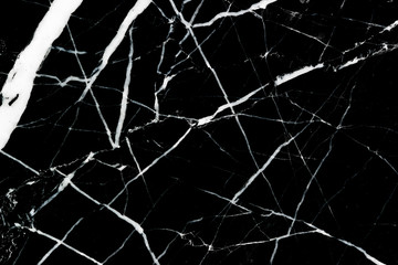 Black marble texture stone background.
