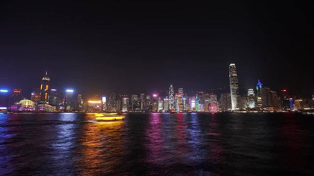 Timelapse of Hong Kong Island skyline