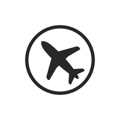 Airplane icon vector symbol illustration EPS 10