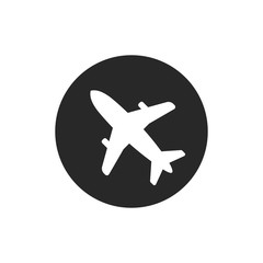Airplane icon vector symbol illustration EPS 10