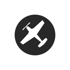 Airplane icon vector symbol illustration EPS 10