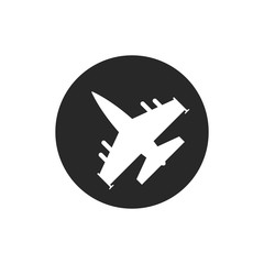 Airplane icon vector symbol illustration EPS 10