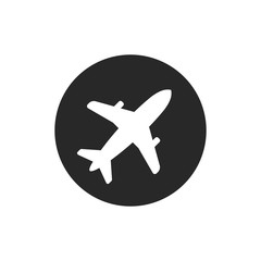 Airplane icon vector symbol illustration EPS 10