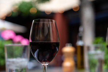 glass of red wine