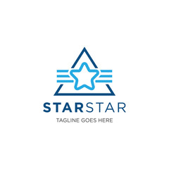 Obraz premium star logo and icon vector illustration design template