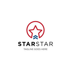 star logo and icon vector illustration design template