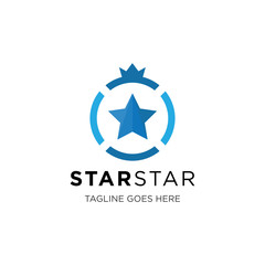 star logo and icon vector illustration design template
