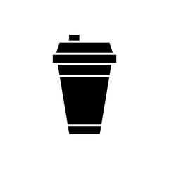 Disposable coffee cup icon