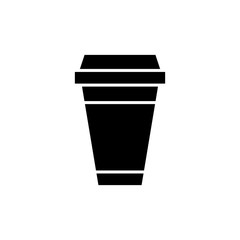 Disposable coffee cup icon