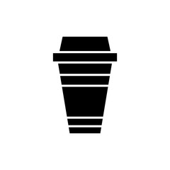 Disposable coffee cup icon