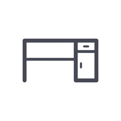 Desk Office Icon vector