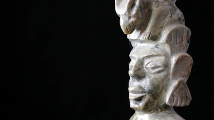 mexican ornament mayan figure head - Powered by Adobe