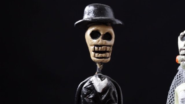 Skeletons wedding front