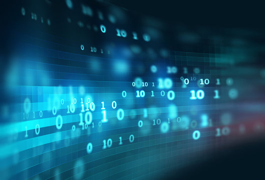 digital code number abstract technology background