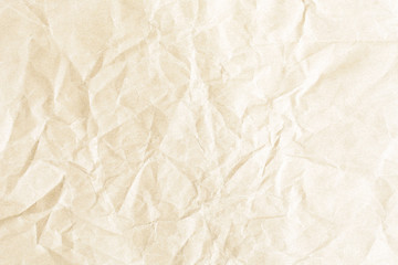 Soft brown crumpled winkle detail background paper texture