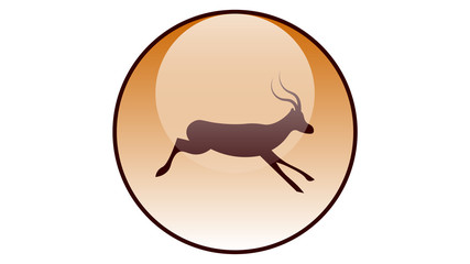 Antelope icon vector design. Wildlife icons	