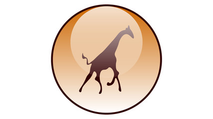 Giraffe icon vector design. Wildlife icons	
