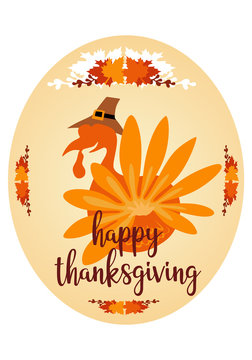 happy thanksgiving banner for background or illustration