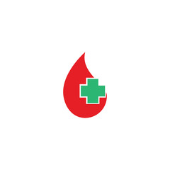 Blood logo template vector icon illustration